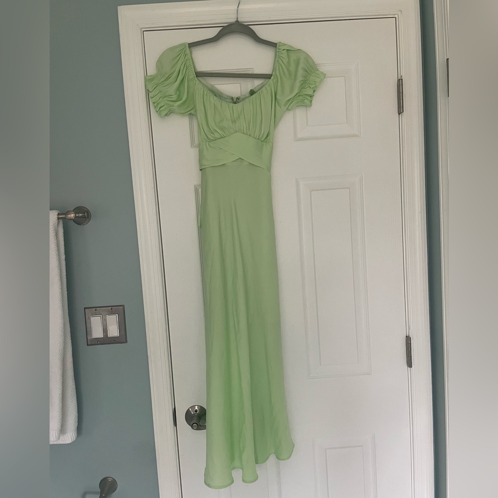 Light Green Ruched Forma Dress